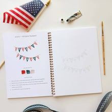Load image into Gallery viewer, Americana watercolor workbook