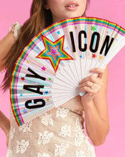 Load image into Gallery viewer, Pride Gay Icon Fan | rainbow, parade, festival