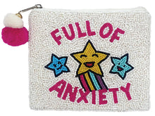 Load image into Gallery viewer, FULL OF ANXIETY BEADED COIN POUCH