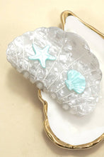 Load image into Gallery viewer, Nautical Shell and Starfish Hair Claw Clip | 40H1074