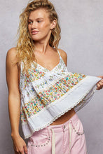 Load image into Gallery viewer, A-body Flared Fit Double Gauze Floral Embroidery Sleeveless