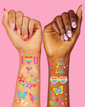 Load image into Gallery viewer, Pride Rainbow Tattoos | LGBTQ, festival, party favors