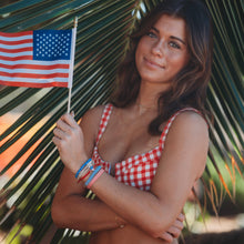 Load image into Gallery viewer, "Free" Patriotic Hair Tie Bracelets