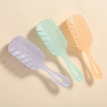 Load image into Gallery viewer, LEAF JELLY COLOR HOLLOW QUICK DRY HAIR COMB_CWAHA1881
