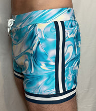 Load image into Gallery viewer, CTS WATERMARBLE SWIM TO GYM SHORT- BLUE
