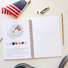 Load image into Gallery viewer, Americana watercolor workbook