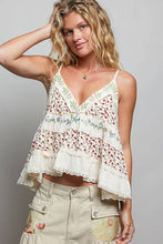 Load image into Gallery viewer, A-body Flared Fit Double Gauze Floral Embroidery Sleeveless