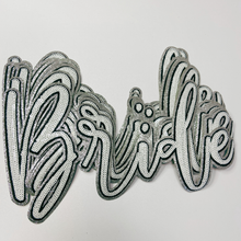 Load image into Gallery viewer, 10" Bride in white & Black - Sequin Patch