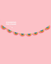 Load image into Gallery viewer, Rainbow Banner 3D Garland - paper fan banner