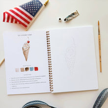 Load image into Gallery viewer, Americana watercolor workbook