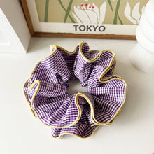 Load image into Gallery viewer, NICHE RETRO PLAID RUFFLED HAIR RING HAIR ROPE_CWAHA1352