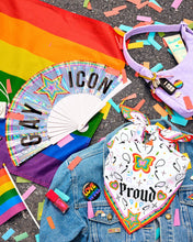 Load image into Gallery viewer, Pride Gay Icon Fan | rainbow, parade, festival