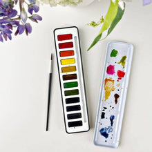 Load image into Gallery viewer, Watercolor paint set 12 colors