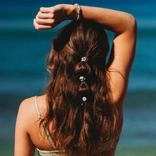 Load image into Gallery viewer, "Anchor" Nautical Colors with Anchor Charm Hair Tie Bracelets