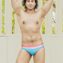 Load image into Gallery viewer, CTS EMERALD RETRO STRIPE SWIM BRIEF