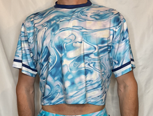 Load image into Gallery viewer, CTS WATERMARBLE CROP- BLUE