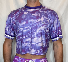 Load image into Gallery viewer, CTS WATERMARBLE CROP- PURPLE