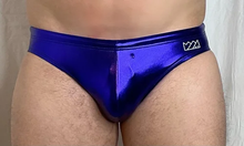 Load image into Gallery viewer, CTS BLUE METALLIC SWIM BRIEF