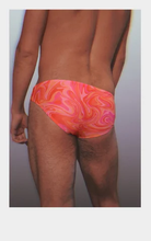 Load image into Gallery viewer, CTS RED WATERMARBLE SWIM BRIEF