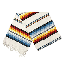 Load image into Gallery viewer, Authentic Mexican Blanket - Pacifico Blanca | White Throw
