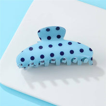 Load image into Gallery viewer, Retro Polka Dot Hair Claw - Glossy Spotted French | 40H1099
