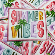 Load image into Gallery viewer, 3" Summer Vibes  -  Embroidered Hat Patch
