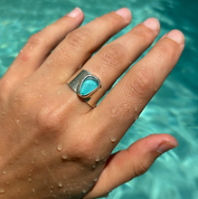 Load image into Gallery viewer, Blue Bold Sea Glass Band (Handmade)
