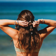 Load image into Gallery viewer, "Anchor" Nautical Colors with Anchor Charm Hair Tie Bracelets
