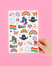 Load image into Gallery viewer, Pride Temporary Tattoos | rainbow, lgbtq, bachelorette
