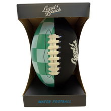 Load image into Gallery viewer, Local Beach Checker Beach &amp; Water Football 9 inch Green/Blue/Black

