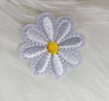 Load image into Gallery viewer, Daisy Small Flower Embroidery Iron On Patch
