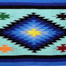 Load image into Gallery viewer, Mint Aztec Diamond Mexican Blanket

