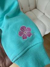 Load image into Gallery viewer, Ocean Gem Embroidered Mockneck Hoodie
