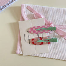 Load image into Gallery viewer, Cute Fruit Snap Hair Clips Set Sweet Pastel Style_CWAHA2264
