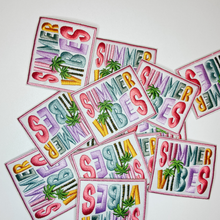 Load image into Gallery viewer, 3" Summer Vibes  -  Embroidered Hat Patch
