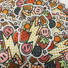 Load image into Gallery viewer, 3" Happy Summertime  -  Embroidered Hat Patch
