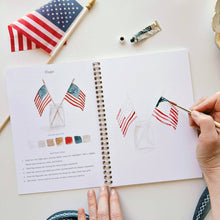 Load image into Gallery viewer, Americana watercolor workbook
