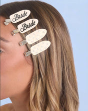 Load image into Gallery viewer, Bride Beauty Clips | bridal, hair, pearl, ivory, bach, gift
