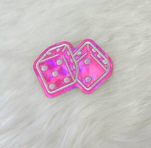 Load image into Gallery viewer, Rolling Dice Embroidery Iron On Patch

