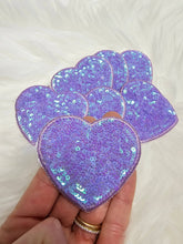 Load image into Gallery viewer, Sequin Heart Embroidery Iron On Patch
