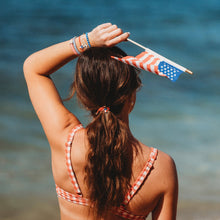 Load image into Gallery viewer, "Free" Patriotic Hair Tie Bracelets
