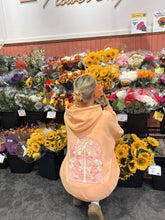 Load image into Gallery viewer, Sherbet Orange Tropical Palms Hoodie
