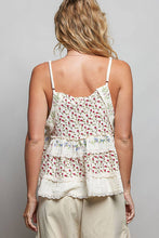 Load image into Gallery viewer, A-body Flared Fit Double Gauze Floral Embroidery Sleeveless
