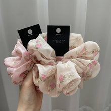 Load image into Gallery viewer, NEW EMBROIDERED FLOWERS HAIR SCRUNCHIES_CWAHA1736

