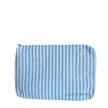 Load image into Gallery viewer, Blue Stripe Water Resistant Pouch
