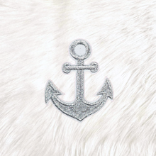 Load image into Gallery viewer, Anchor Silver Embroidery Iron On Patch
