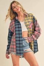 Load image into Gallery viewer, 8316DN  Neela Multi Color Plaid Flannel Shirt 1
