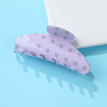 Load image into Gallery viewer, Retro Polka Dot Hair Claw - Glossy Spotted French | 40H1099
