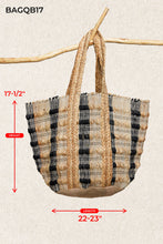 Load image into Gallery viewer, Handwoven Earthy Tone Textured Bohemian Casual Tote Bags
