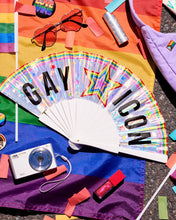 Load image into Gallery viewer, Pride Gay Icon Fan | rainbow, parade, festival
